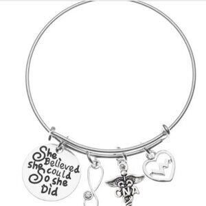 CNA Charm Bracelet - She Believed She Could So She Did